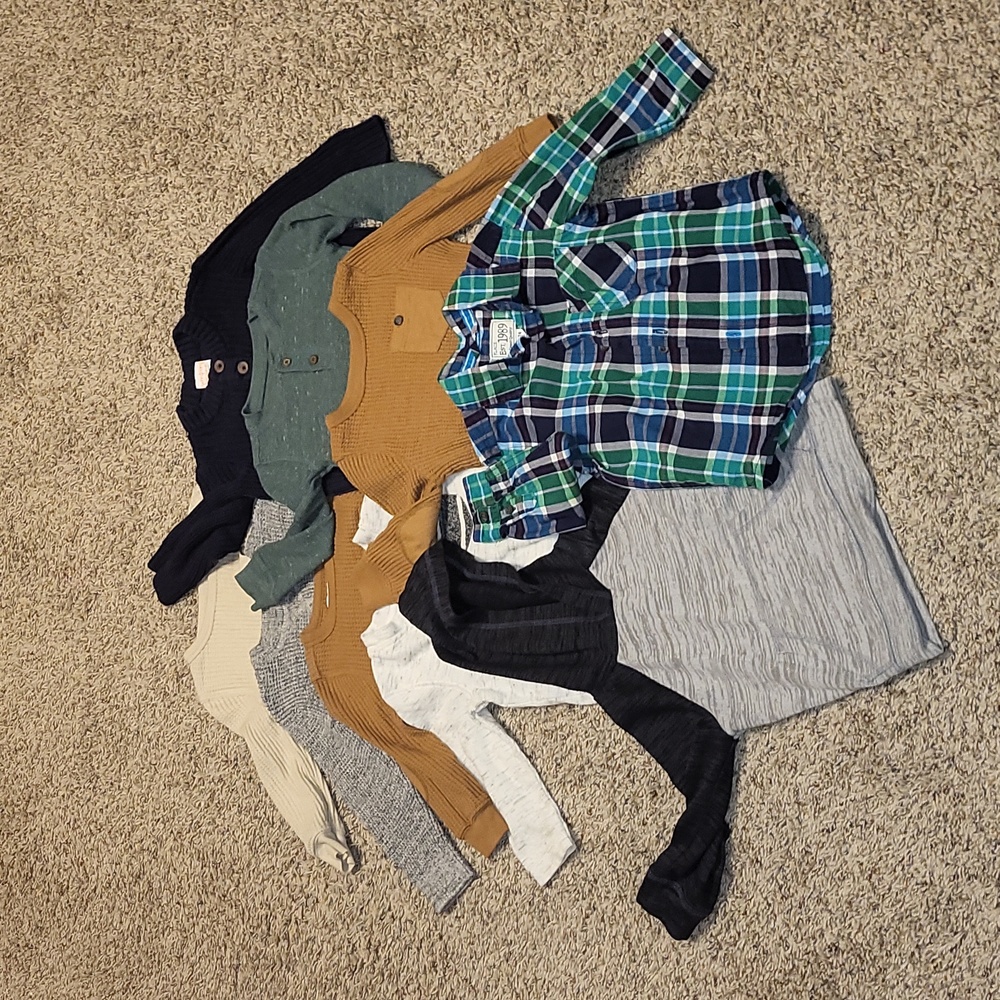 18-24 Month Little Boys' Long Sleeved Shirt Bundle